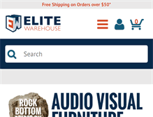 Tablet Screenshot of elitewarehouse.com